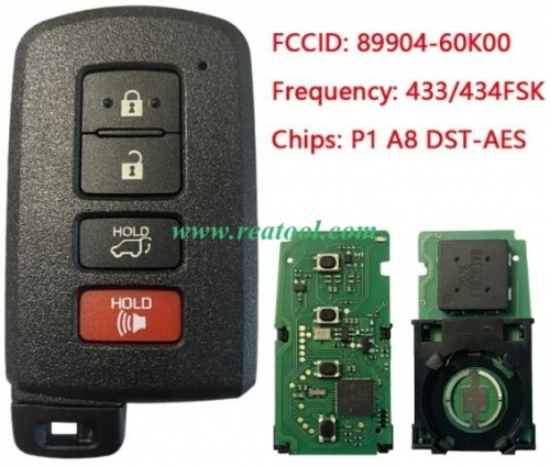2016 - 2017 TOYO-TA Land Cruiser - Smart Key 4B - 433MHz - BH1EW - 89904-60K00