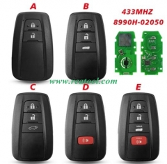 For TOYO-TA Corolla 2019+ Smart Key, 2/3/4Buttons,