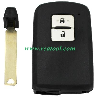 TOYO-TA 2 button remote key shell ,the button is square and white