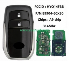TOYO-TA Land Cruiser 2020 Smart Key Remote 2 Butto