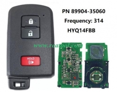 2021-2021 TOYO-TA 4Runner 3-Button Smart Key PN 89