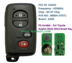 TOYO-TA Avalon 2010-2013 Smart Key Remote 4 Button