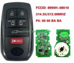 2021-2022 TOYO-TA Sienna Smart Keyless Proximity K