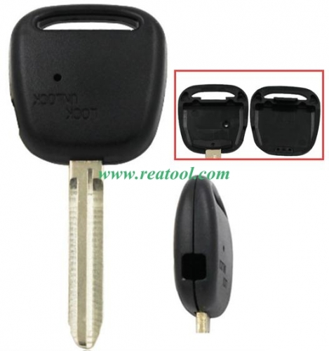 For TOYO-TA 1 button remote key with light hole with TOY43 blade