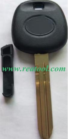 For TOYO-TA transponder key blank Toy43 blade with chip slot