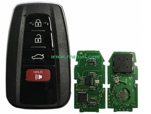 4 Button Remote Smart Car Key Fob ASK 434MHz with 8A Chip FCC ID 14FCC-0410 for TOYO-TA Camry 2018 2019 HYQ14FCC BR2EX