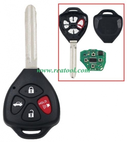 TOYO-TA corolla 3+1 button
remote key with 315 mhz with 4D67 chip