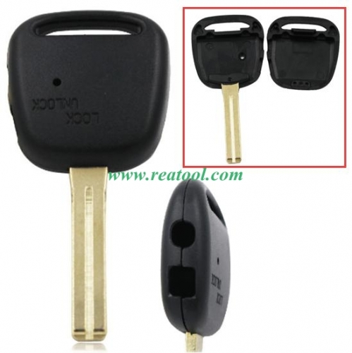 For TOYO-TA 2 button remote key with light hole with TOY48 blade