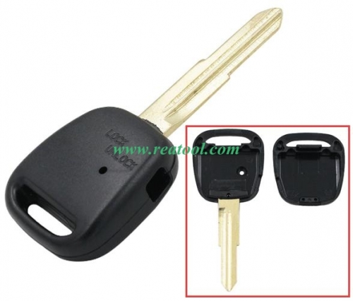 For TOYO-TA 1 button remote key with light hole blade