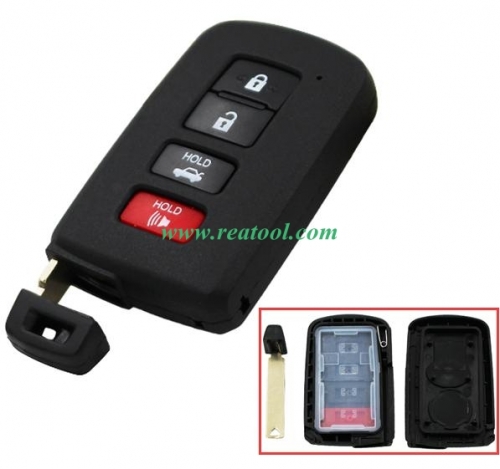 For TOYO-TA 3+1 button remote key shell ,the button is square