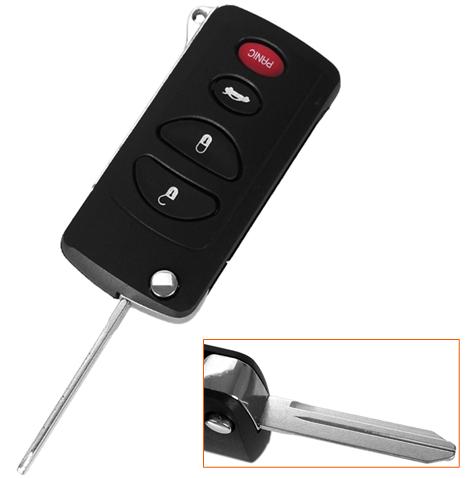 For Chrysler 3+1 button remote
key blank