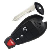 For Chrysler 3+1 button remote key blank