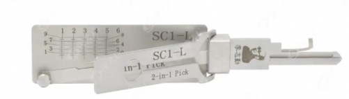 Lishi SC1-L  2 In 1 
lock pick and decoder genuine for Schlage locks