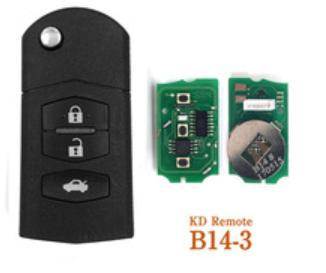 For Mazda style 2 button remote key B14 for
KD300 and KD900 to produce any model 
remote