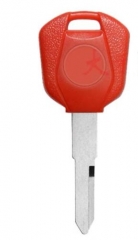 For Honda-Motor bike key blank with left blade（red