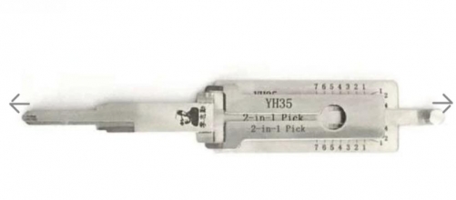 Lishi YH35 2 In 1 
lock pick and decoder genuine used for Yamaha MORTOR KEY