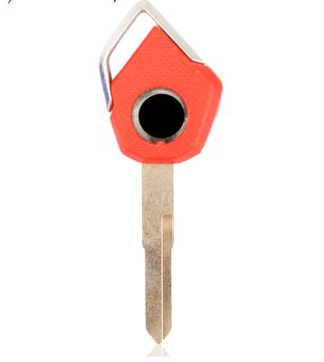 For KAWASAKI motorcycle key blank with left blade (red)