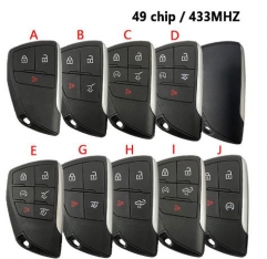 Smart Car Key With 5 Buttons 433MHz ID49 Chip for 