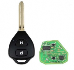 XHORSE XKTO05EN for Toyota Style 2 Buttons Wire Un