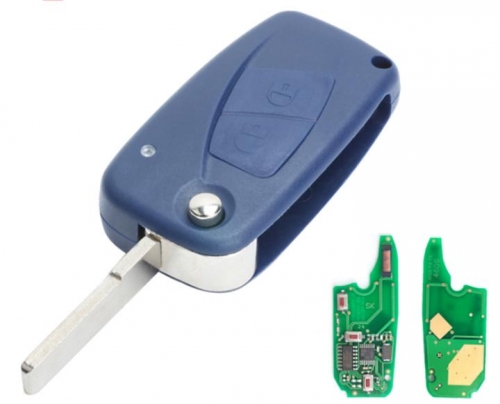 For Fiat Delphi BSI 2 button remote key With PCF7946AT Chip and 433.92Mhz
Transponder: ID46 – PCF7946 Philips Crypto 2 / Hitag2
(Blue) As Model: 
(Del