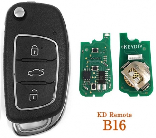 For Hyundai style B16-3 3 button remote key for
KD300 and KD900 and URG200 to produce any model 
remote