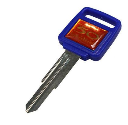 For Honda Motorcycle key blank with right blade （in blue)
