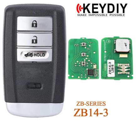 KEYDIY Universal ZB Seires Remote KD Smart Key ZB14-3 for KD-X2 KD-MAX