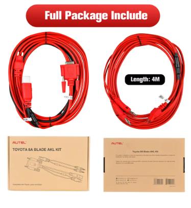 Autel Toyota 8A AKL Cable Blade Key All Keys Lost Adapter