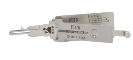Lishi HD75 2 In 1 
lock pick and decoder genuine used for Honda MORTOR KEY