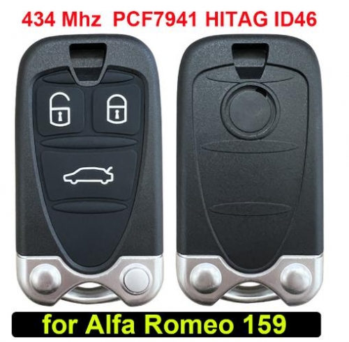 Smart key for Alfa Romeo 159, 2005-2011, Brera, 2005-2010, Spider, 2006-2010, part number 71740257, chip PCF 7941, frequency 433MHz Europe,