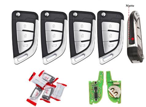 Xhorse Universal Wire 3/4 Button Remotes Key English Version for VVDI2 Programmer or VVDI Mini Key Tool Max  XKKF23EN