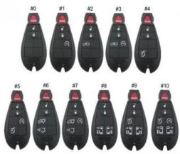 For Chrysler key shell with blade