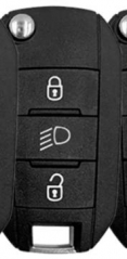 for　Citroen 433 MHz transponder HITAG AES 3 button