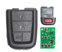 For Chevrolet black 5 button remote key with 434mh