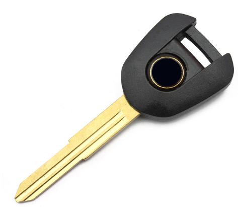For Honda-Motor bike key blank with left blade ( in black)