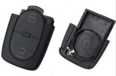 For Audi 2 buttons remote key blank part 
with big