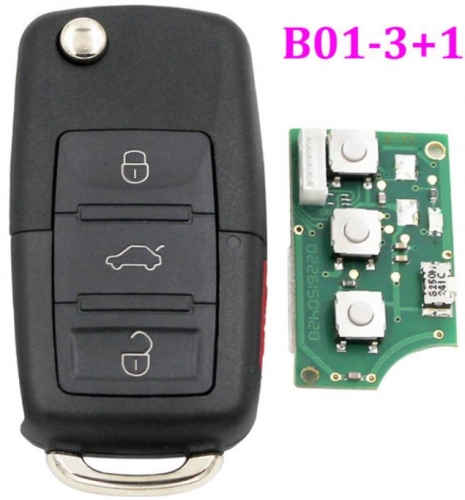 KEYDIY B01-3+1 For KD900/KD900+/URG200 Key Programmer B Series Remote Control