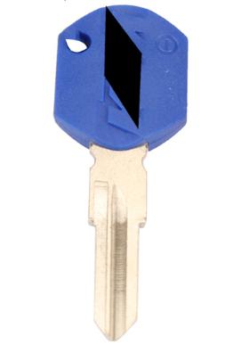 For KTM Motocycle key blank with right blade ( blue)