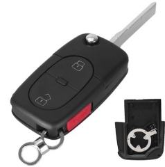 For Audi 2+1 buttons remote key shell with Small b