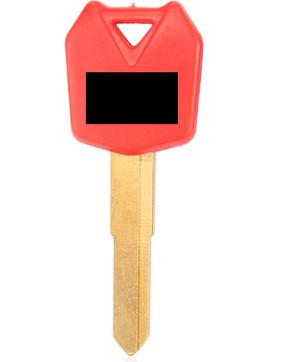 For KAWASAKI Motorcycle key blank left blade (red color)