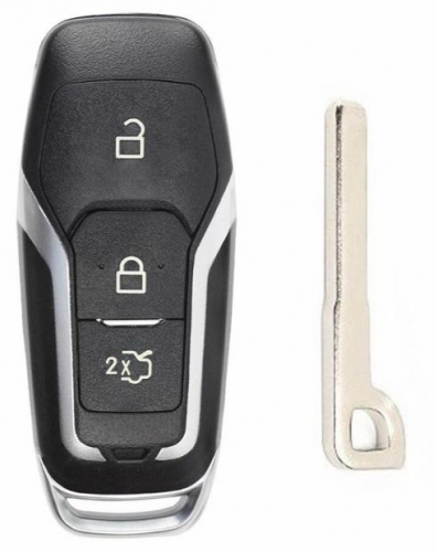 For Ford 3 button remote key shell with Hu101 blade