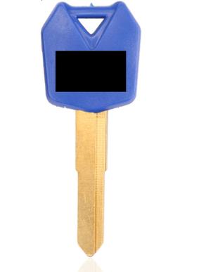 For KAWASAKI Motorcycle key blank left blade (blue color)