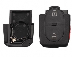 For Audi 2+1 buttons remote key blank part with bi