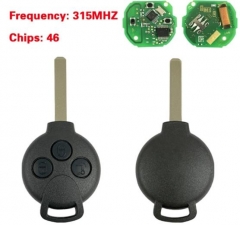 For Mercedes Benz Smart Remote Control Key 3 Butto