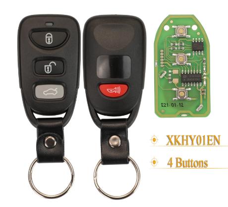 3+1 Buttons Xhorse XKHY01EN Wire Universal Remote Key For Hyundai English Version With Xhorse VVDI Key Tool
