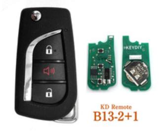 For For Toyo ta style 2+1 button remote key B13-2+1 for
KD300 and KD900 to produce any model 
remote