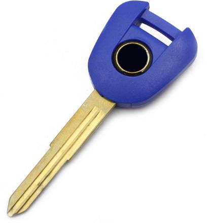 For Honda-Motor bike key blank with left blade ( in blue)