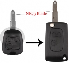 2 Buttons Remote Car Key Case Shell Cover For Citr