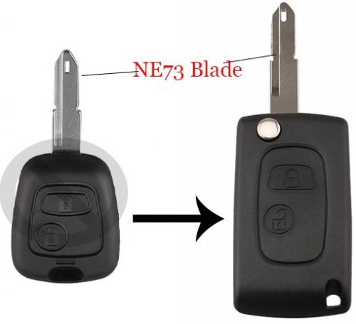 2 Buttons Remote Car Key Case Shell Cover For Citroen C2 C3 Xsara Picasso Key Case