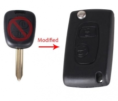 2 buttons Modified Folding Remote Key Shell SX9 fo